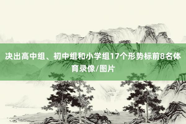 决出高中组、初中组和小学组17个形势标前8名体育录像/图片