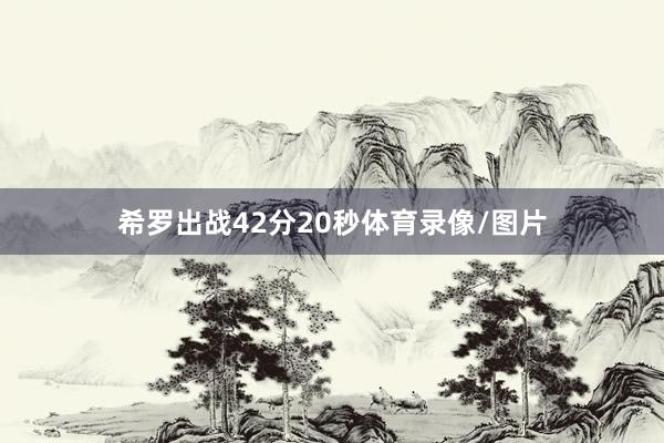 希罗出战42分20秒体育录像/图片