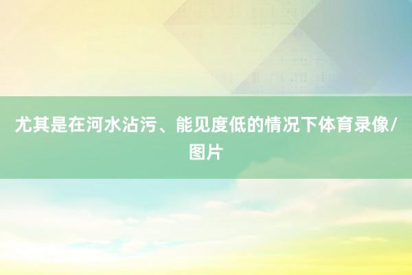 尤其是在河水沾污、能见度低的情况下体育录像/图片