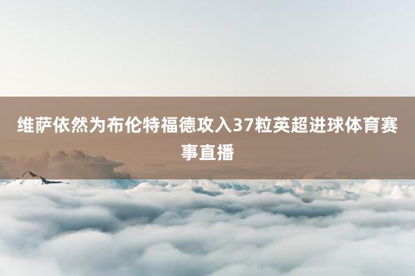 维萨依然为布伦特福德攻入37粒英超进球体育赛事直播